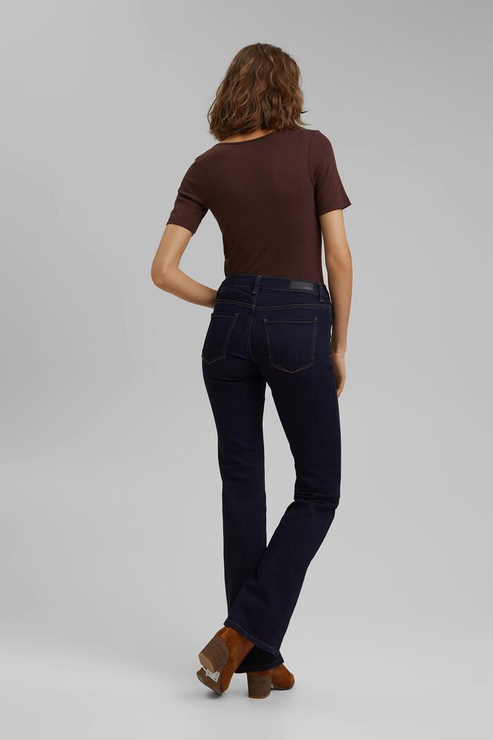 Basic Bootcut-Jeans mit Bio-Baumwolle, BLUE RINSE, detail image number 3