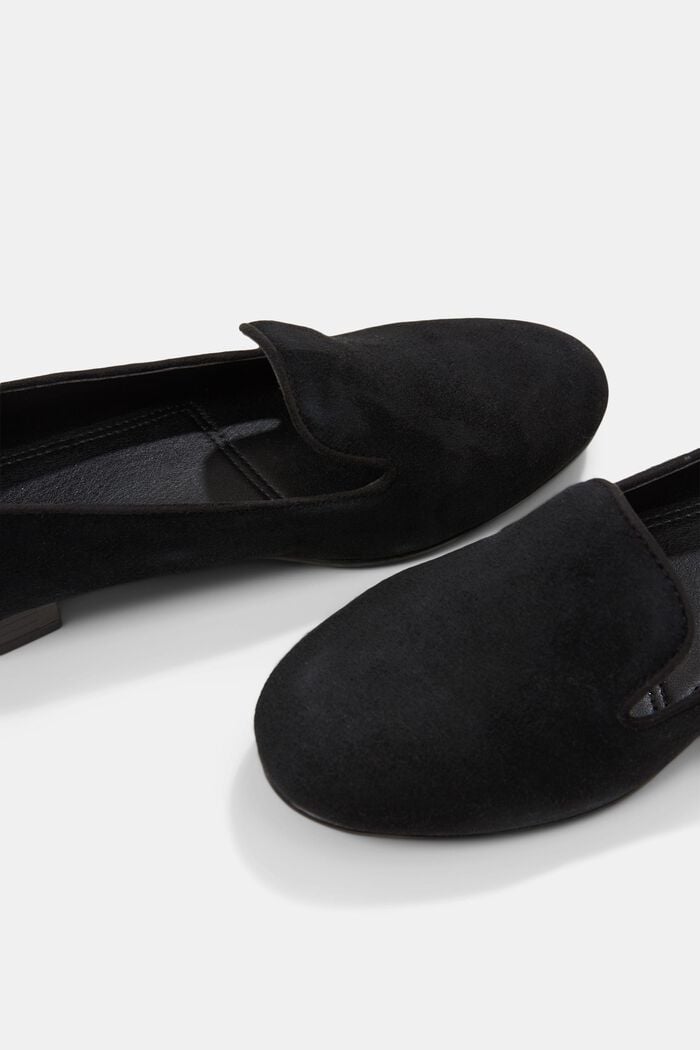 Loafer aus Veloursleder, BLACK, detail image number 4