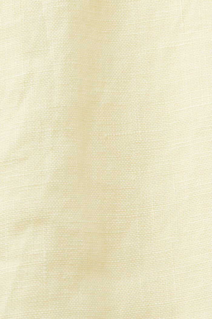 Button-Down-Hemd aus Leinen, LIGHT YELLOW, detail image number 5