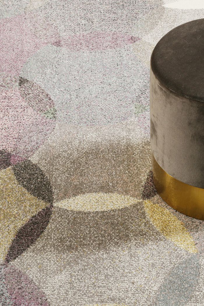 Kurzflor-Teppich mit symmetrischem Muster, PASTEL PINK, detail image number 1
