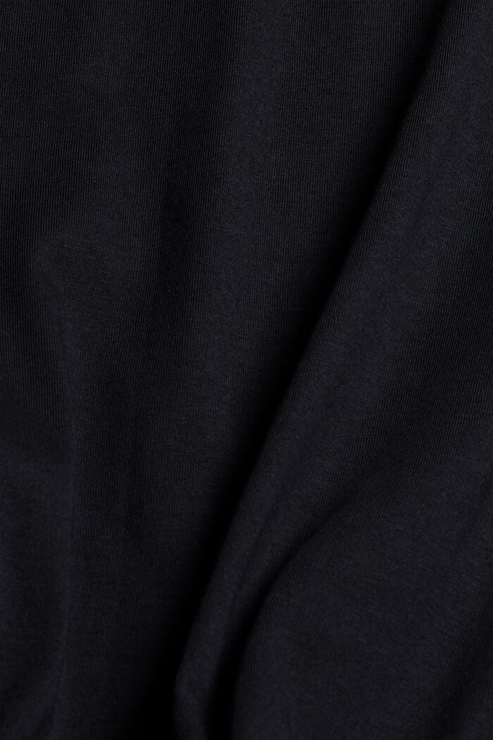 Jersey-Longsleeve aus 100% Bio-Baumwolle, BLACK, detail image number 5
