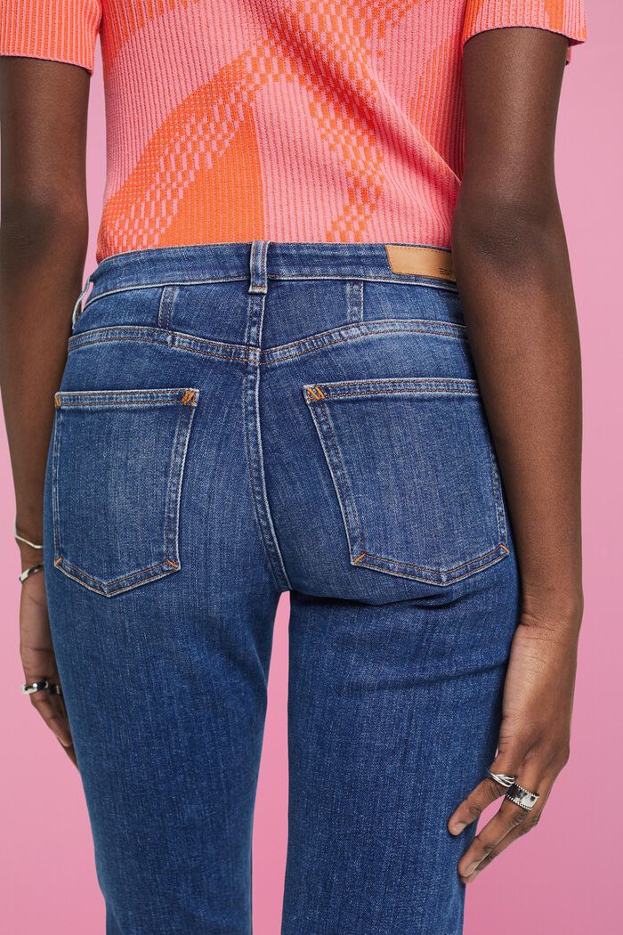 Slim-Fit-Jeans mit mittlerer Bundhöhe, BLUE MEDIUM WASHED, detail image number 4