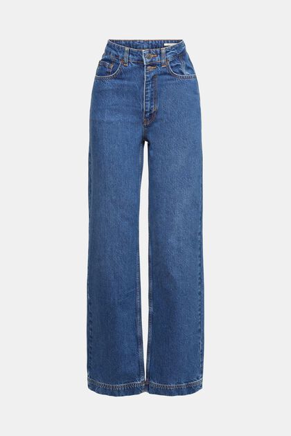 Wide Leg Jeans, BLUE MEDIUM WASHED, overview