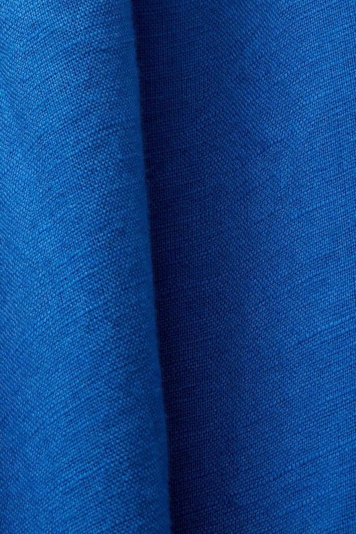 Midirock, Baumwolle-Leinen-Mix, BRIGHT BLUE, detail image number 4