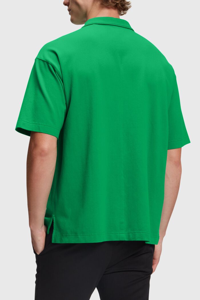 Relaxed Fit Poloshirt mit Dolphin-Badge, GREEN, detail image number 1