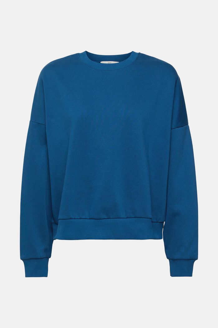 Sweatshirt mit Knopfleiste hinten, PETROL BLUE, detail image number 2