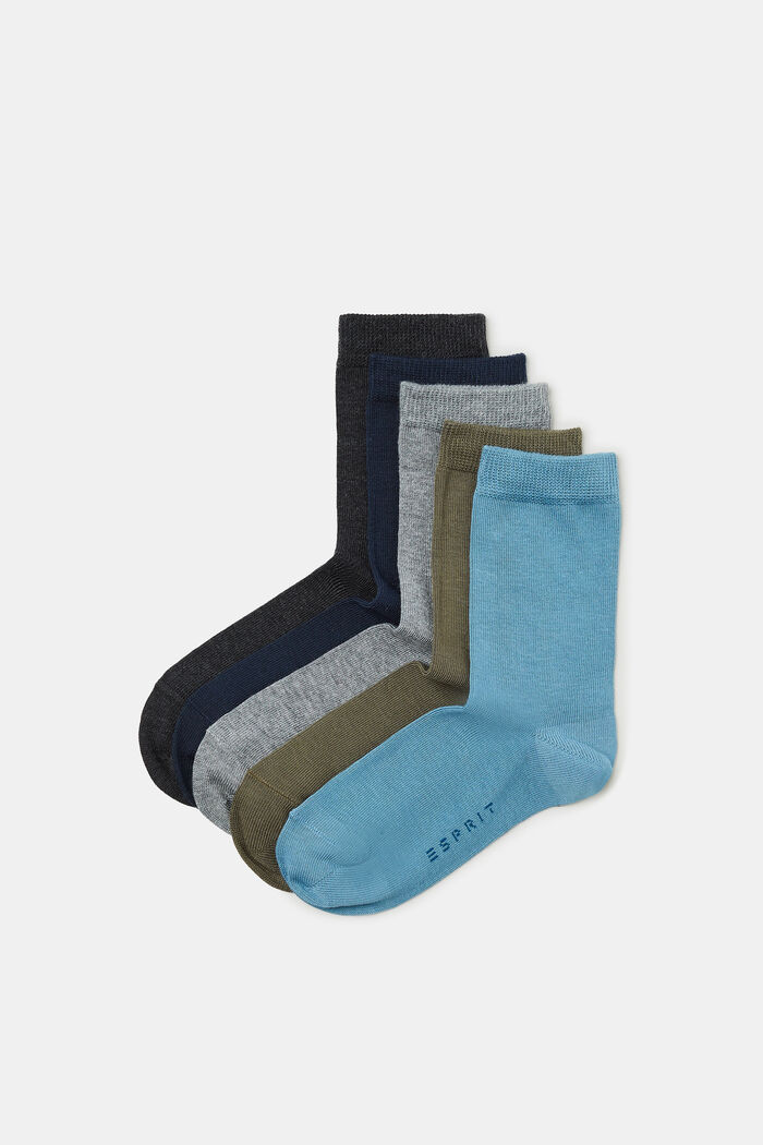 5er-Pack einfarbige Socken, SORTIMENT, detail image number 0