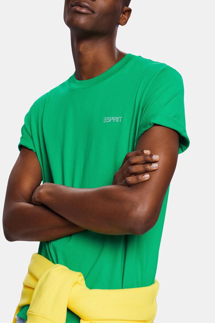 Unisex Logo-T-Shirt, GREEN, detail image number 3