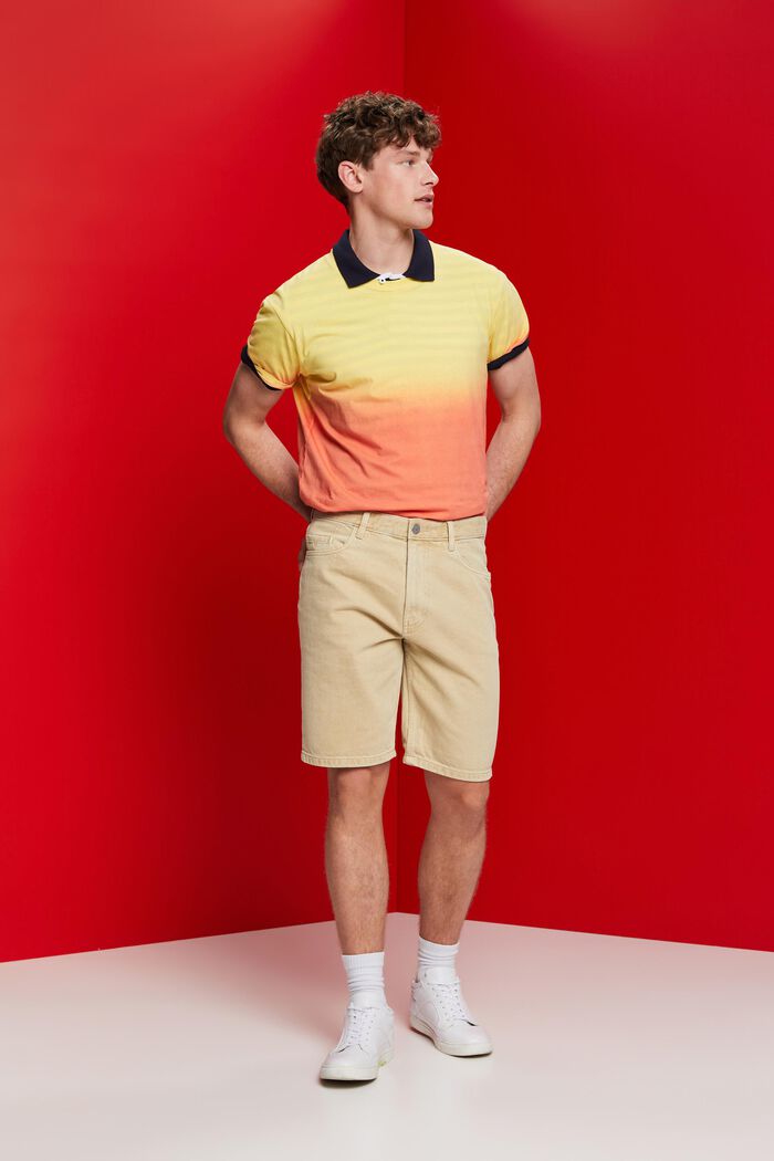 Shorts aus Coloured Denim, SAND, detail image number 5