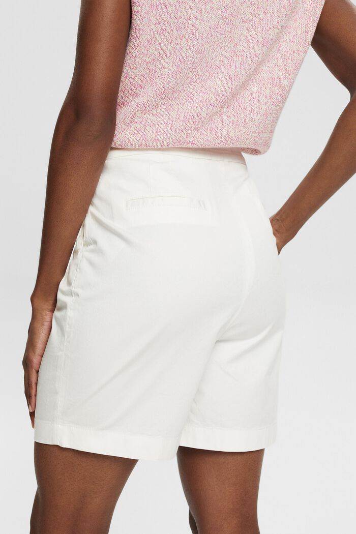 Bemuda-Shorts aus Pima Baumwolle, WHITE, detail image number 3