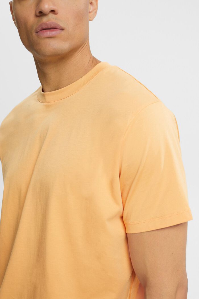 Jersey T-Shirt, 100% Baumwolle, PEACH, detail image number 0