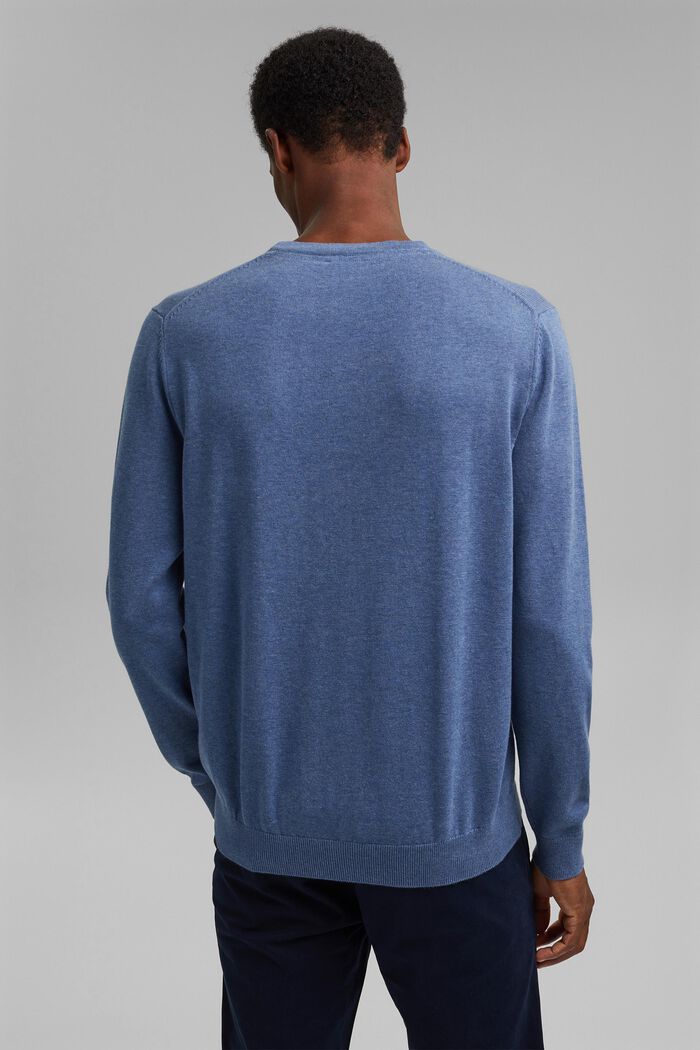 Pullover aus 100% Pima Organic Cotton, BLUE, detail image number 3