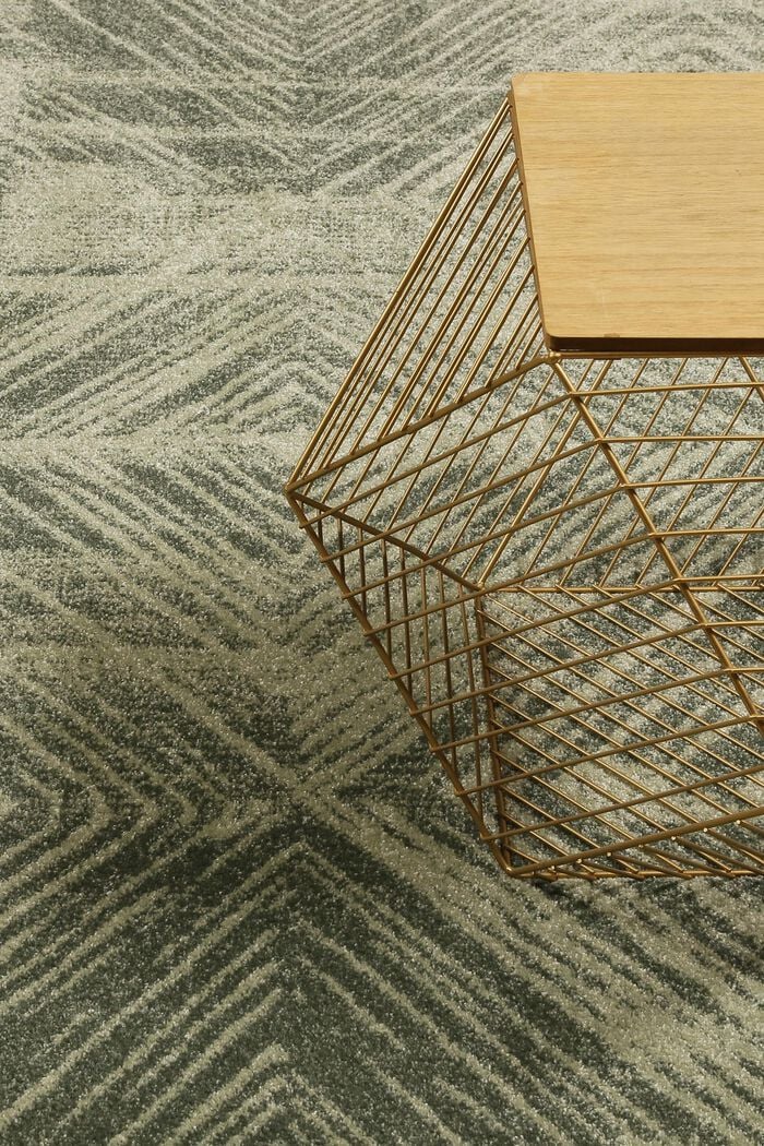 Kurzflor-Teppich mit geometrischem Muster, GREEN, detail image number 5