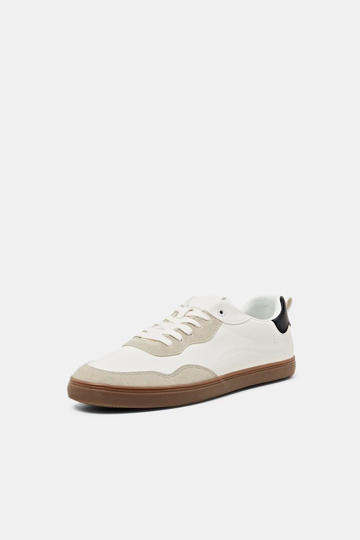 Sneakers in Lederoptik, OFF WHITE, detail image number 2