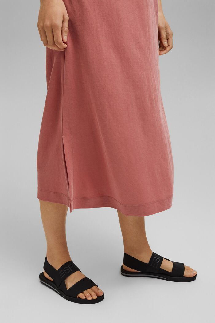 Midi-Jerseykleid mit LENZING™ ECOVERO™, BLUSH, detail image number 5