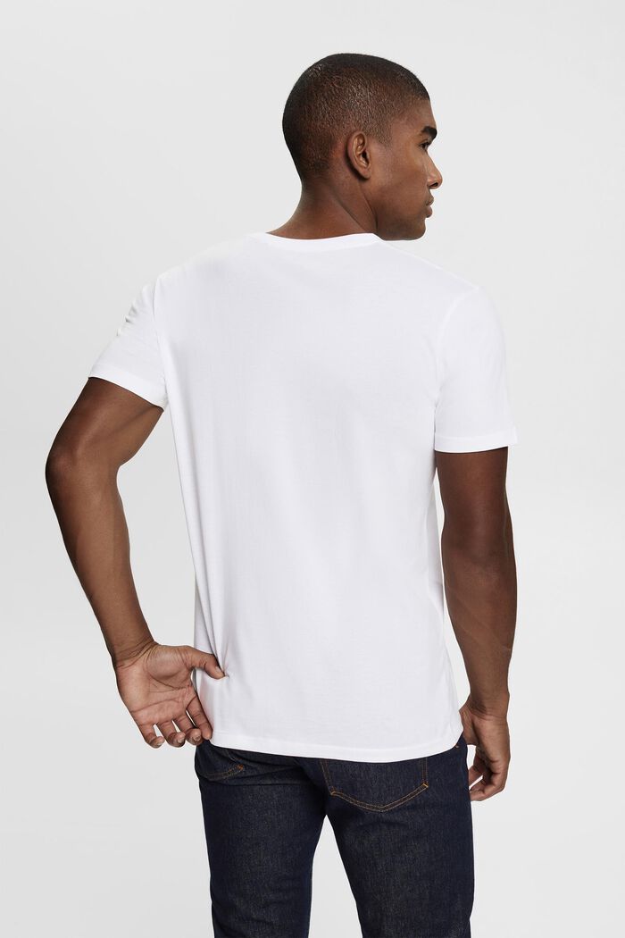 Jersey T-Shirt, 100% Baumwolle, WHITE, detail image number 3