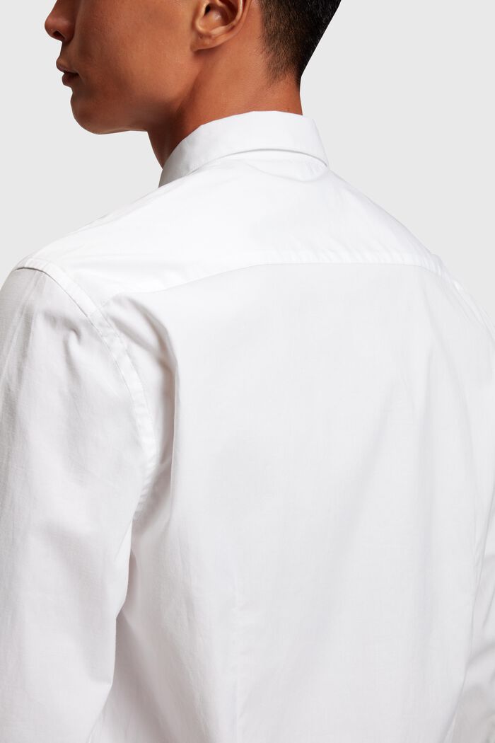 Slim-Fit-Hemd aus Popeline mit Delfin-Aufnäher, WHITE, detail image number 3