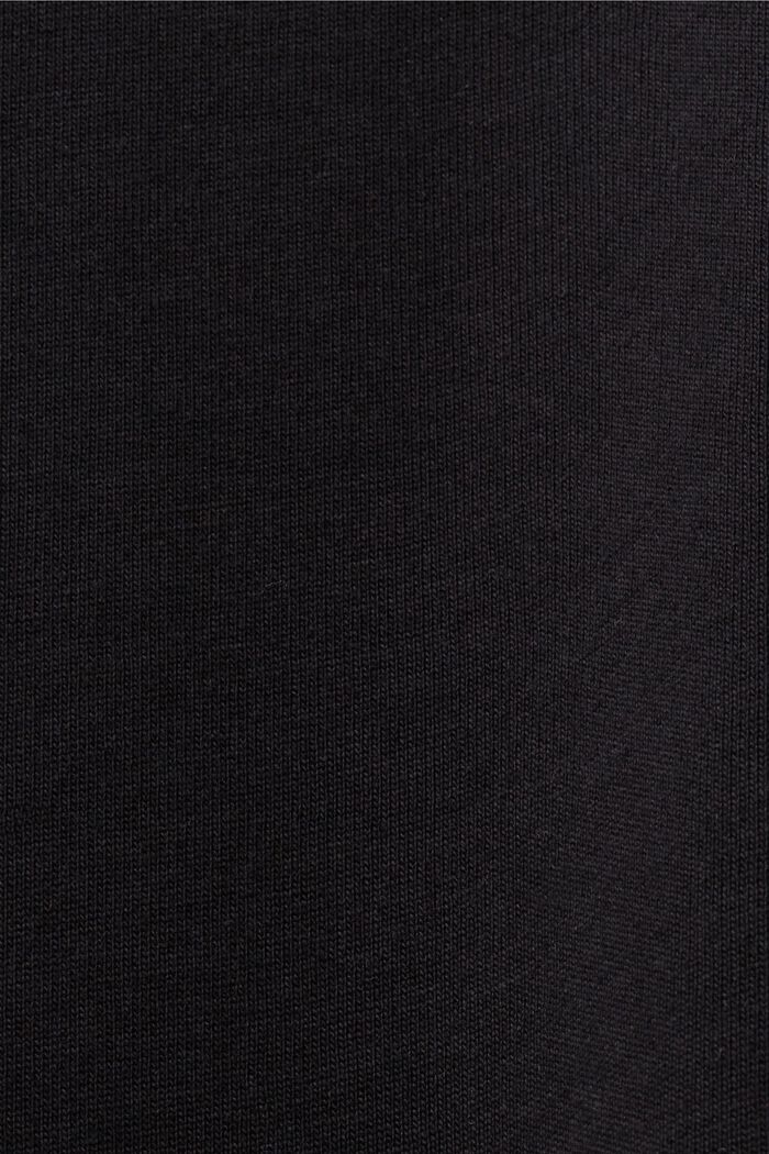 T-Shirt aus Bio-Baumwolle mit geometrischem Print, BLACK, detail image number 5