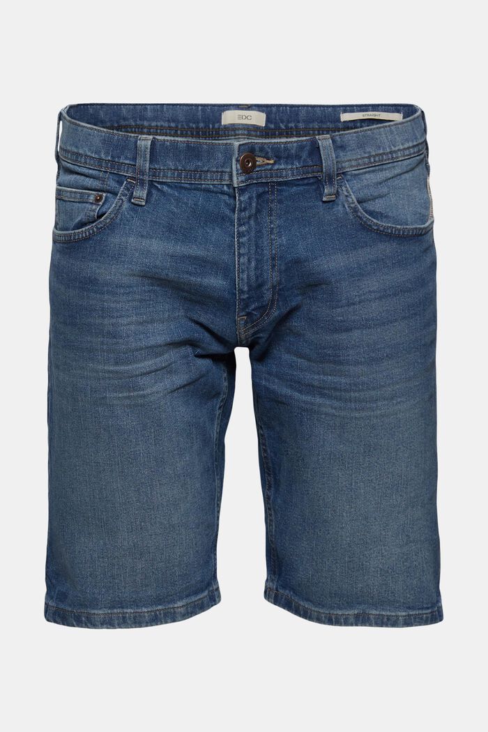 Jeans Shorts aus Organic Cotton, BLUE MEDIUM WASHED, detail image number 8