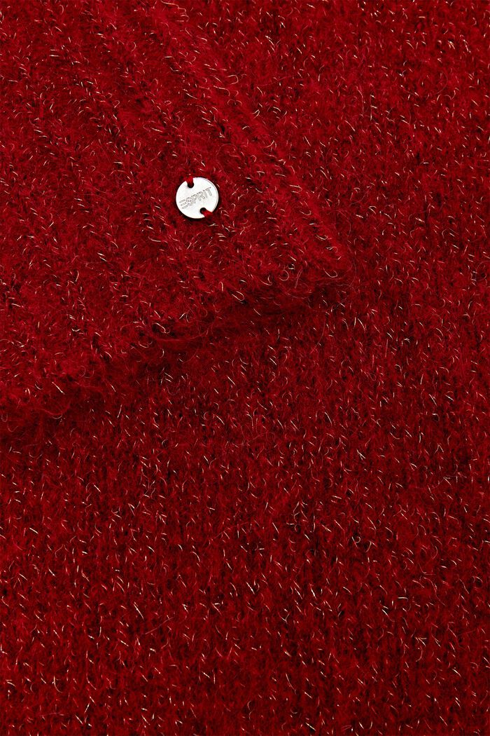 Schal aus Mohair-Woll-Mix, DARK RED, detail image number 1