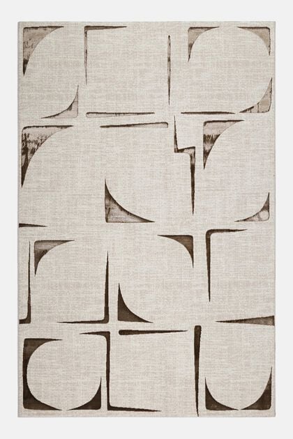 Kurzflorteppich Nelle mit abstraktem Muster