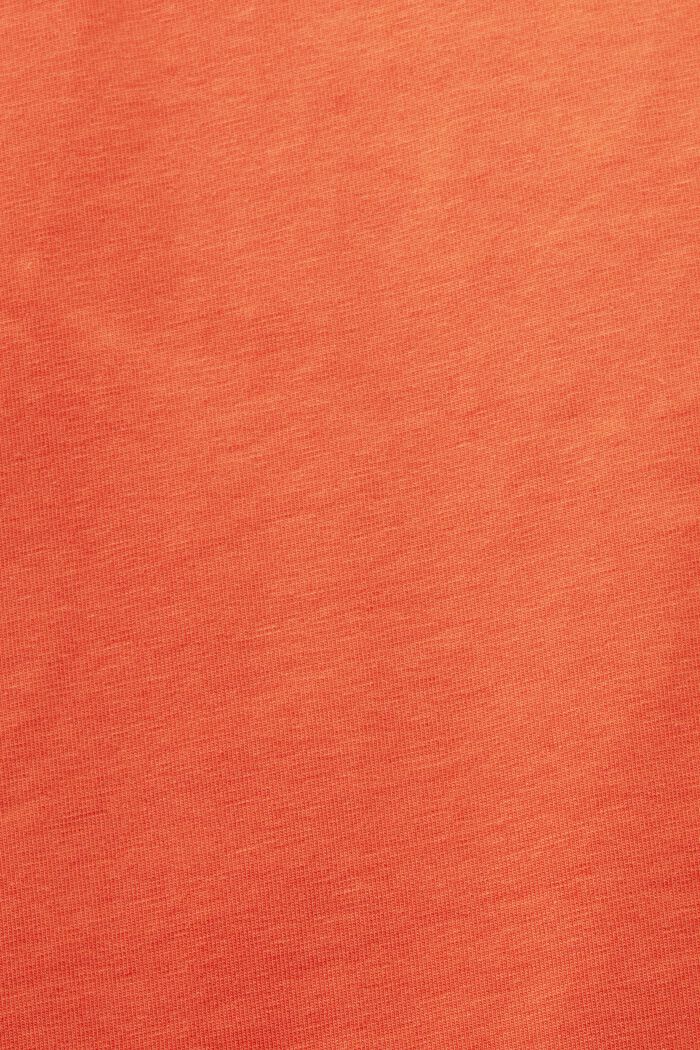 T-Shirt mit U-Boot-Ausschnitt, ORANGE RED, detail image number 5