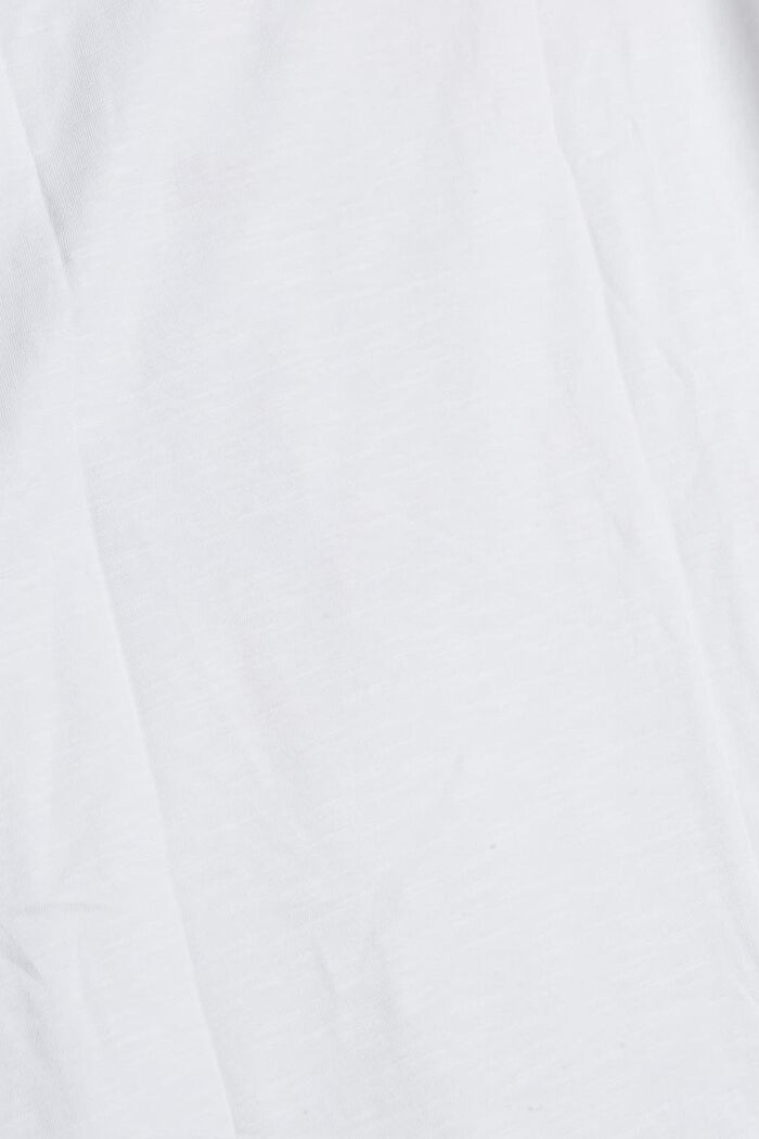 Shirt mit 3/4 Ärmeln und Print, WHITE, detail image number 4
