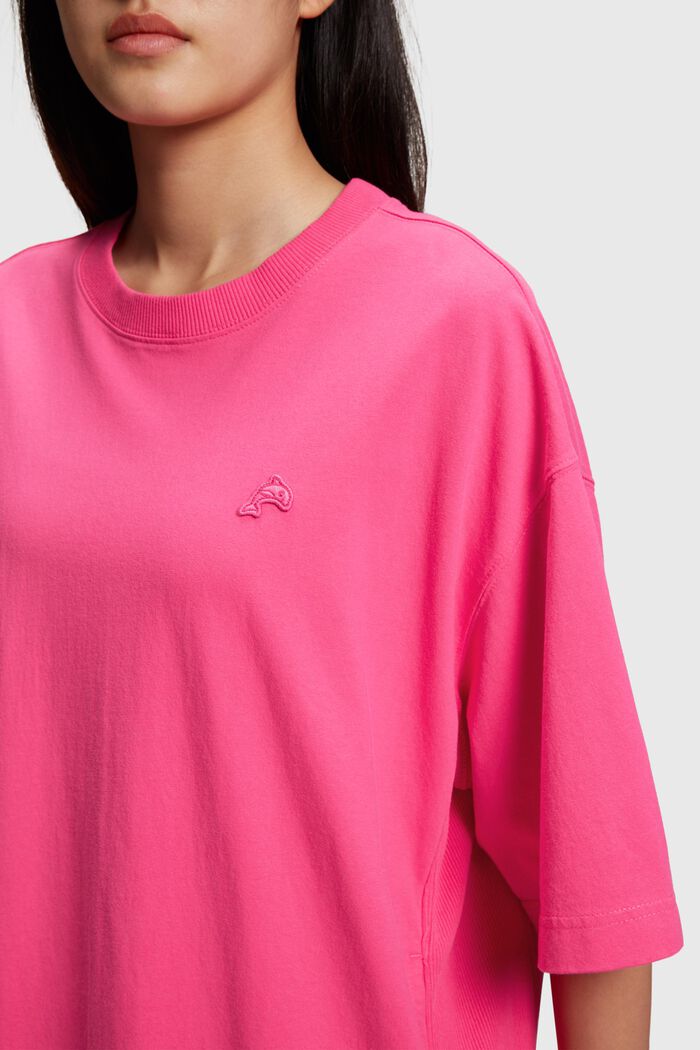 T-Shirt-Kleid mit Delfin-Patch, PINK, detail image number 2