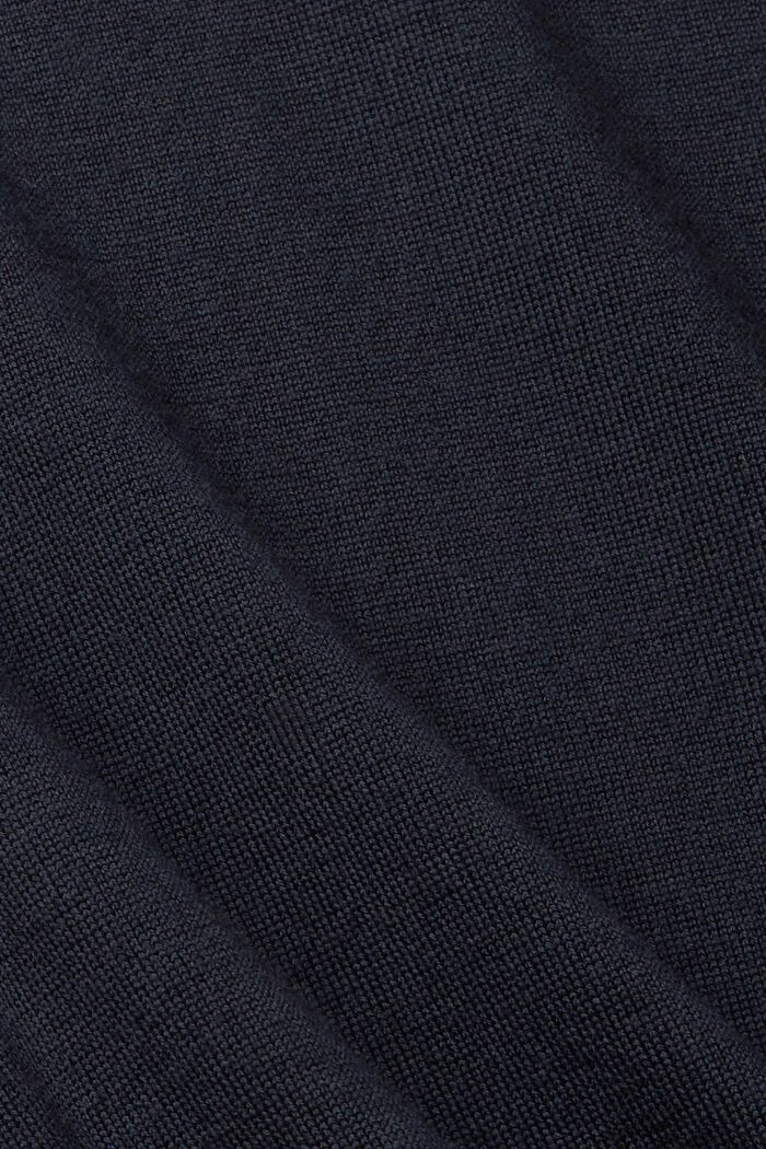 Strickpullover aus Wolle, NAVY, detail image number 4
