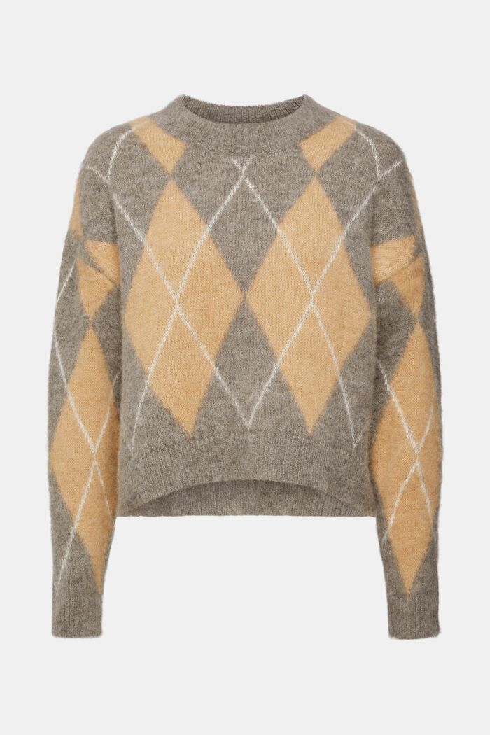 Pullover aus Wollmix mit Argyle-Muster