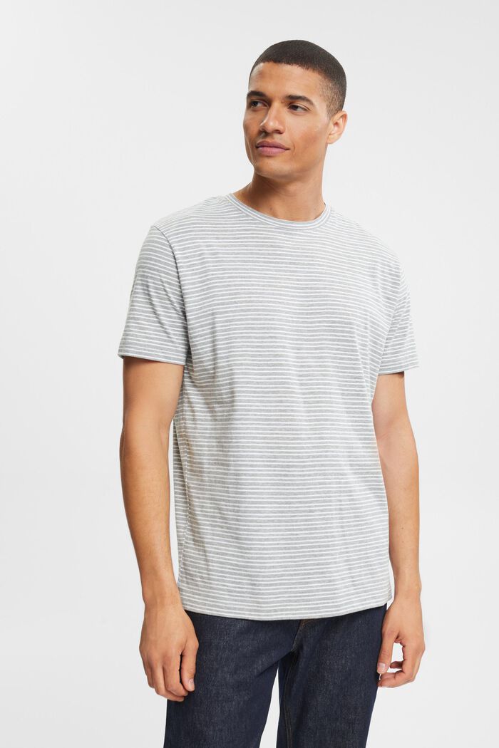 Jersey T-Shirt, 100% Baumwolle, MEDIUM GREY, detail image number 0