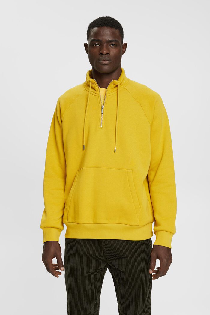 Troyer-Sweatshirt, DUSTY YELLOW, detail image number 0