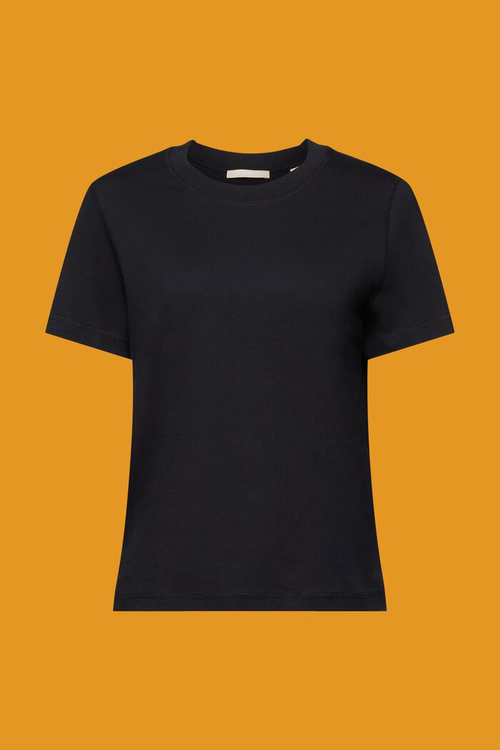 Lockeres T-Shirt aus 100 % Baumwolle, BLACK, detail image number 7