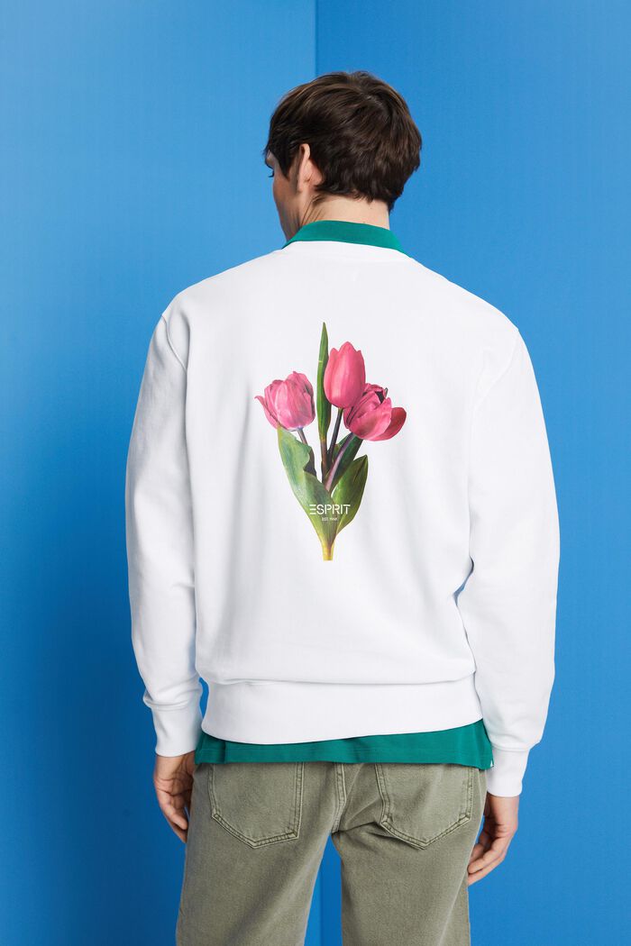 Sweatshirt mit Print auf der Rückseite, WHITE, detail image number 3