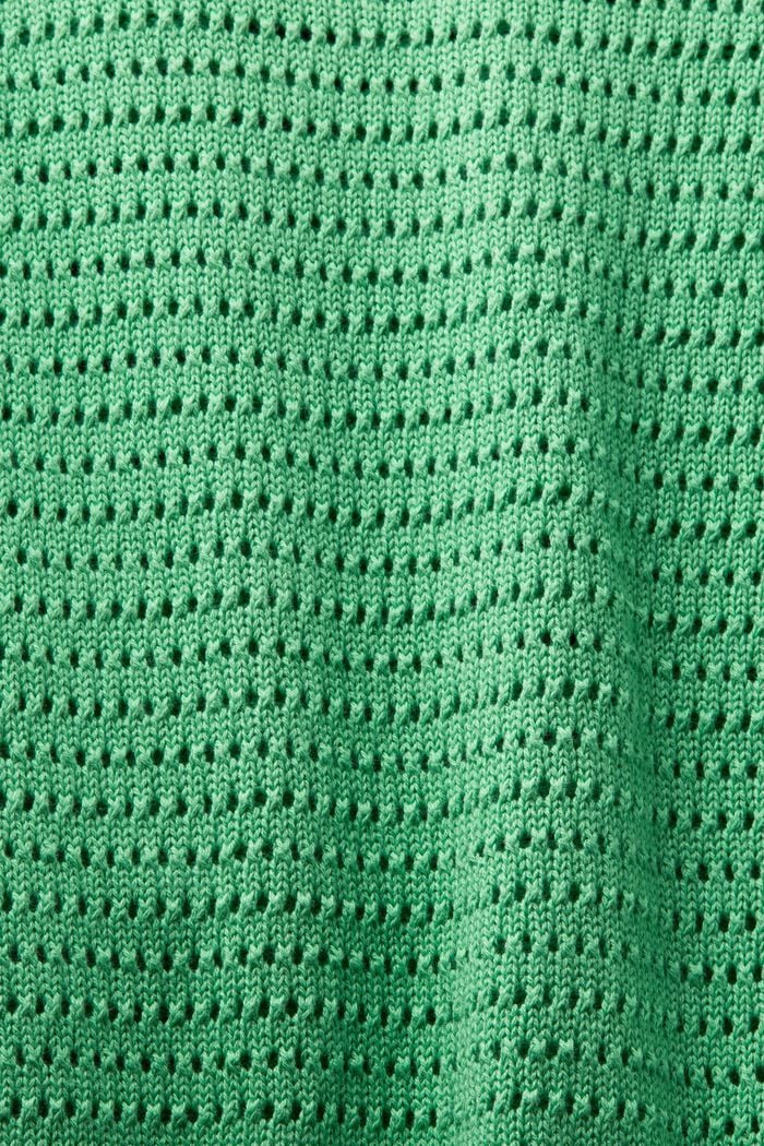 Kurzärmeliger Mesh-Pullover, CITRUS GREEN, detail image number 5