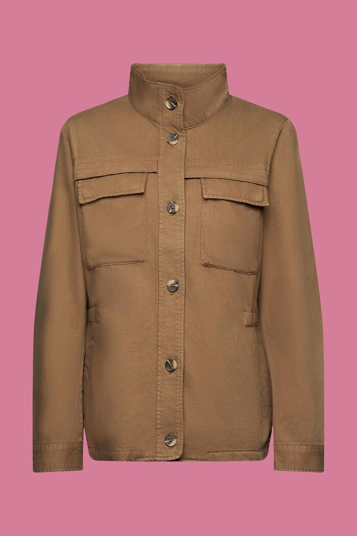 Utility-Jacke mit elastischem Taillenbund, KHAKI GREEN, detail image number 6