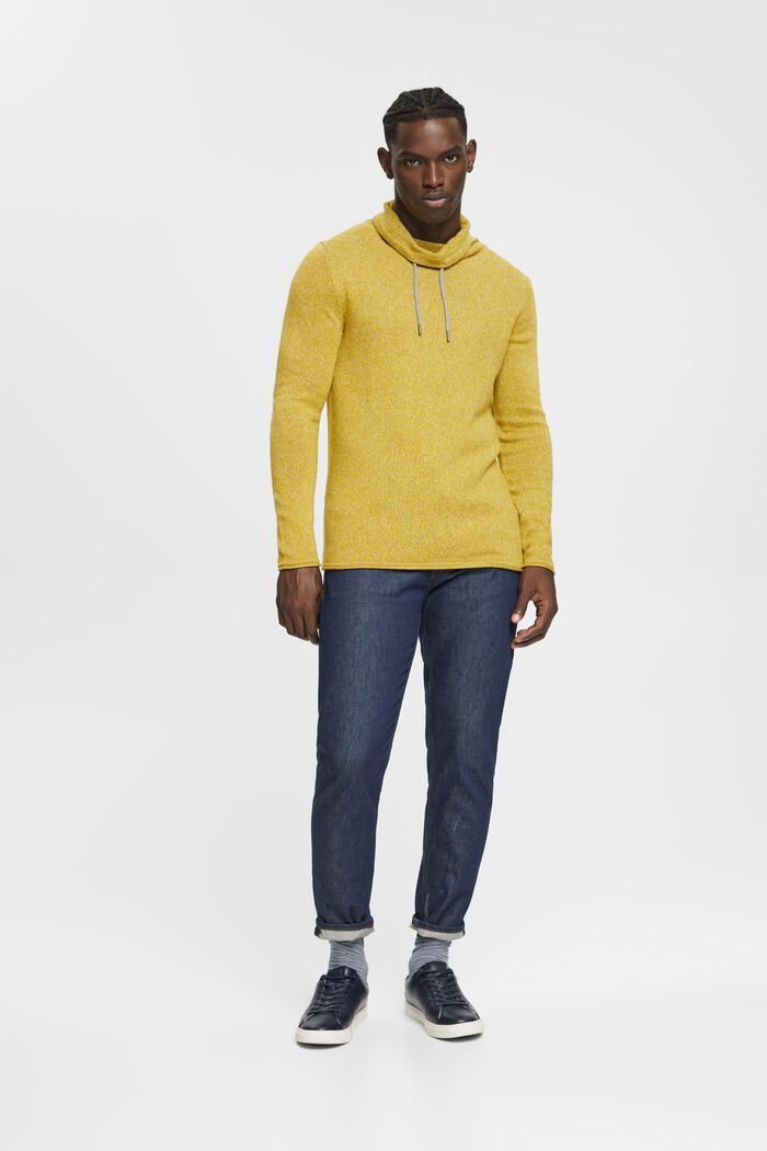 Sweaters Regular Fit, DUSTY YELLOW, detail image number 4