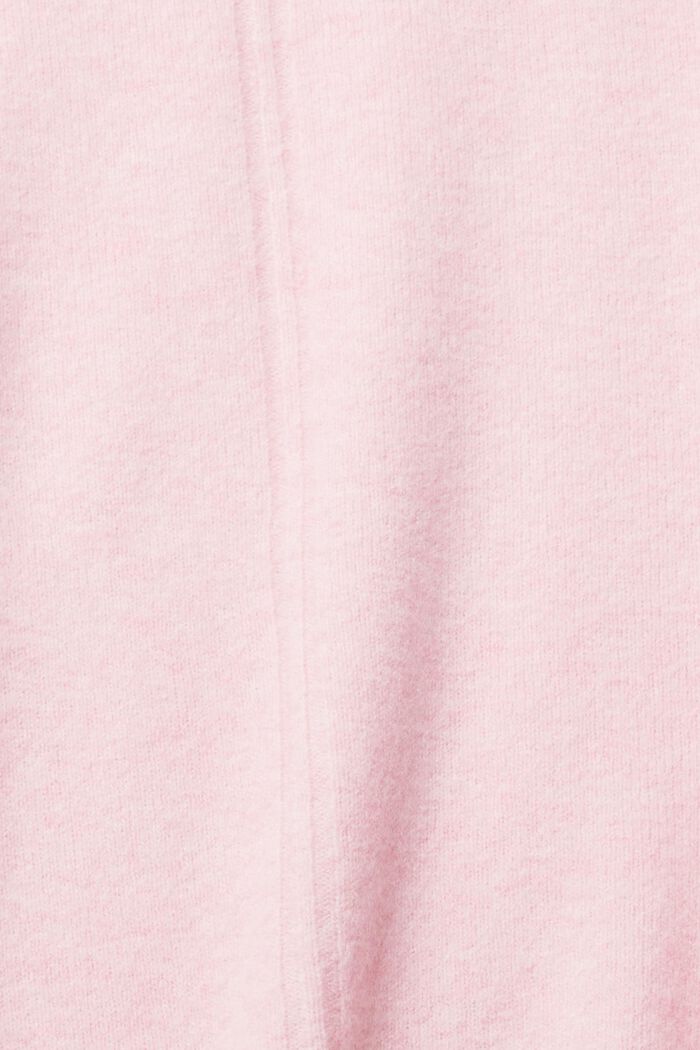 Mit Wolle: flauschiger Pullover mit Stehkragen, LIGHT PINK, detail image number 5