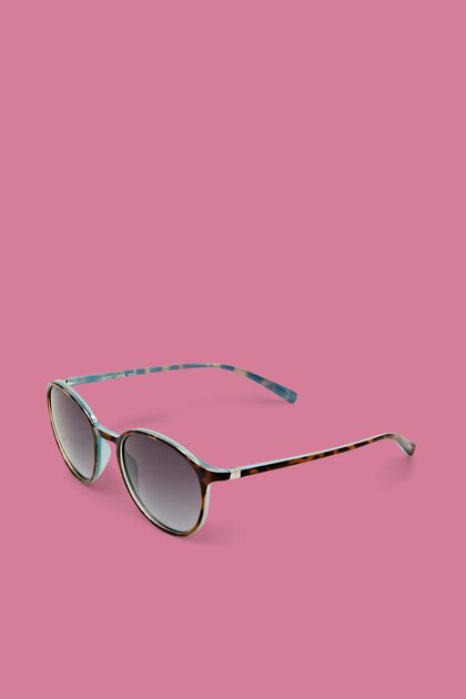 Unisex-Sonnenbrille mit runden Verlaufsgläsern