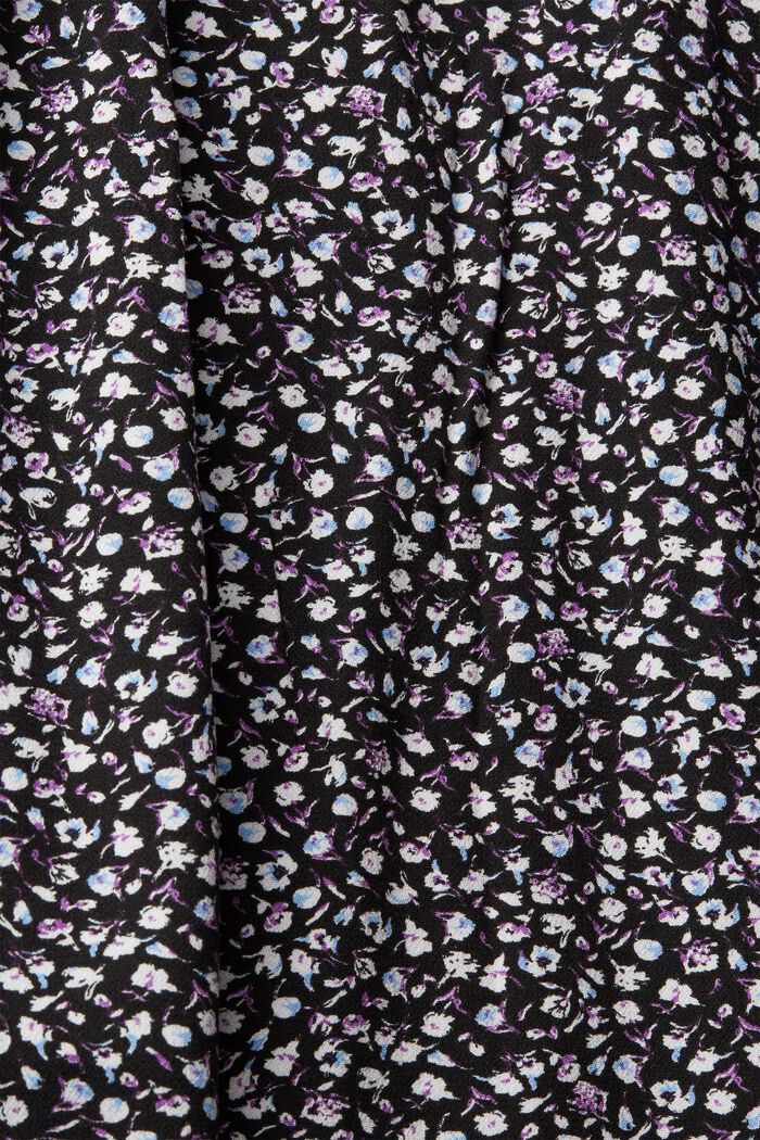 CURVY Florale Bluse aus LENZING™ ECOVERO™, NAVY, detail image number 4