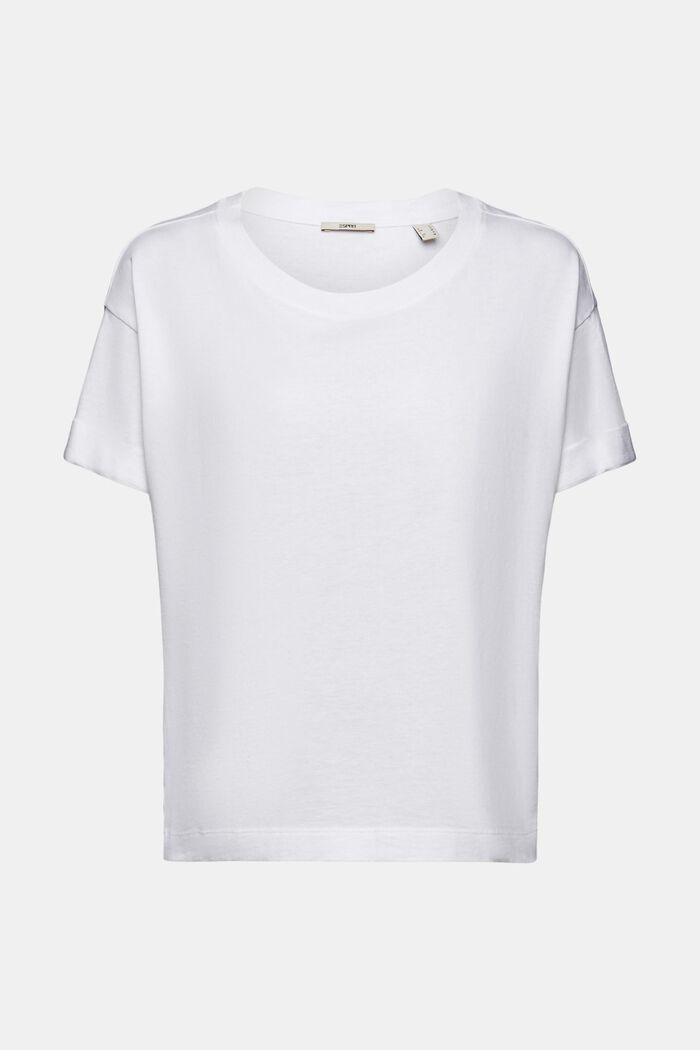 Shirt mit Turn-up-Ärmeln, WHITE, detail image number 5