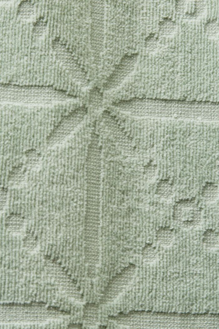 Bademantel aus Velours mit Kapuze, SOFT GREEN, detail image number 4