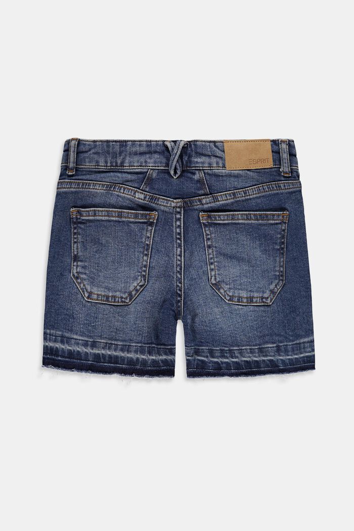 Recycelt: Jeans-Shorts mit Verstellbund