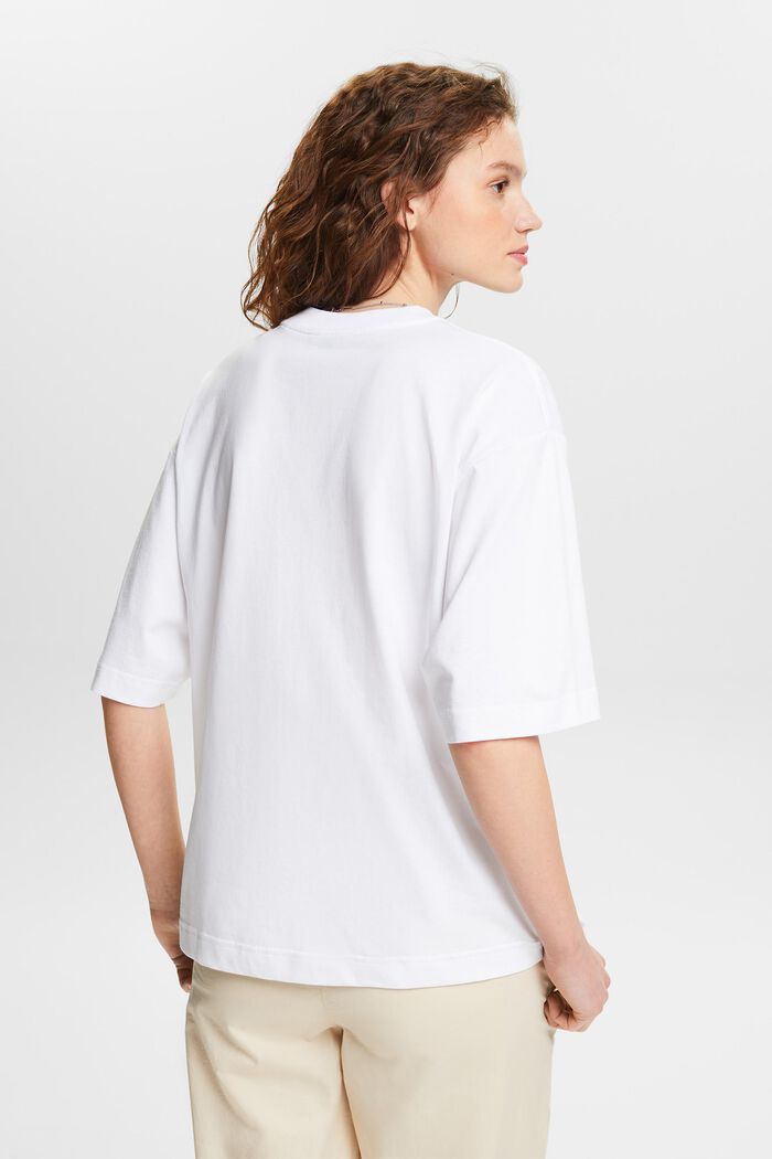 Oversize-T-Shirt mit Grafikprint, WHITE, detail image number 2