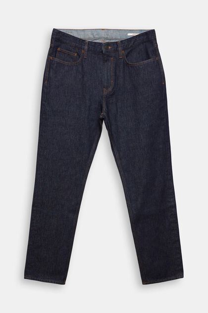 Jeans mit geradem Bein aus nachhaltiger Baumwolle, BLUE RINSE, overview
