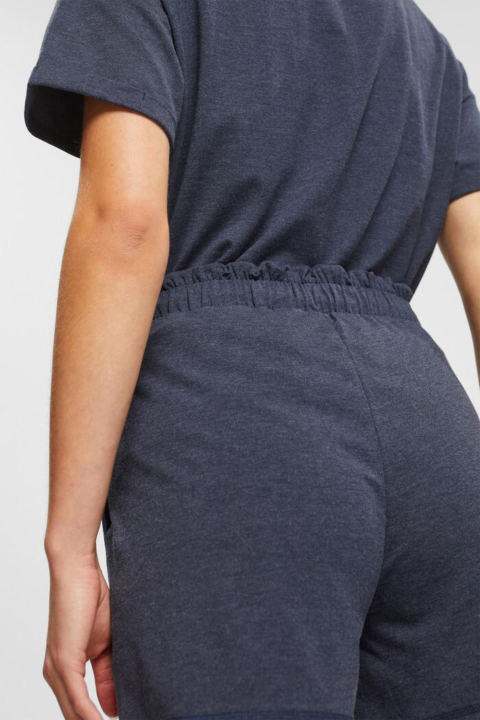 Jersey-Shorts mit elastischem Bund, NAVY, detail image number 3
