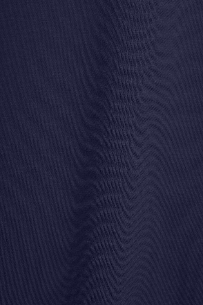 Unisex Logo-Sweatshirt aus Baumwollfleece, NAVY, detail image number 5