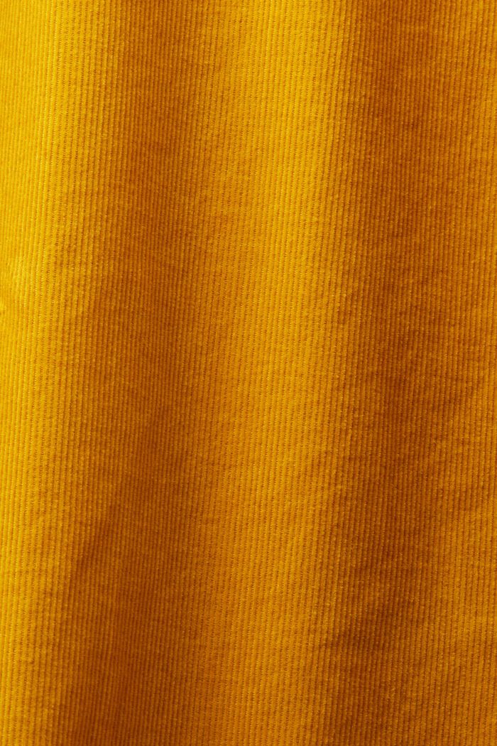 Hemd aus Cord, 100% Baumwolle, NEW AMBER YELLOW, detail image number 5
