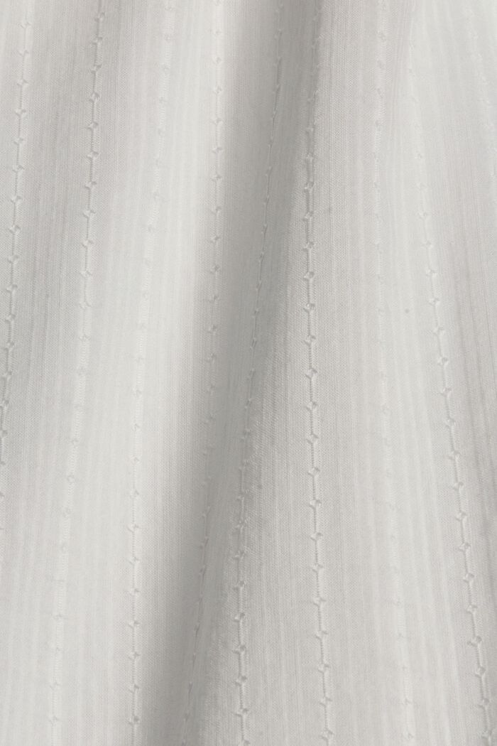 Bluse mit Webstruktur aus 100% Baumwolle, OFF WHITE, detail image number 4
