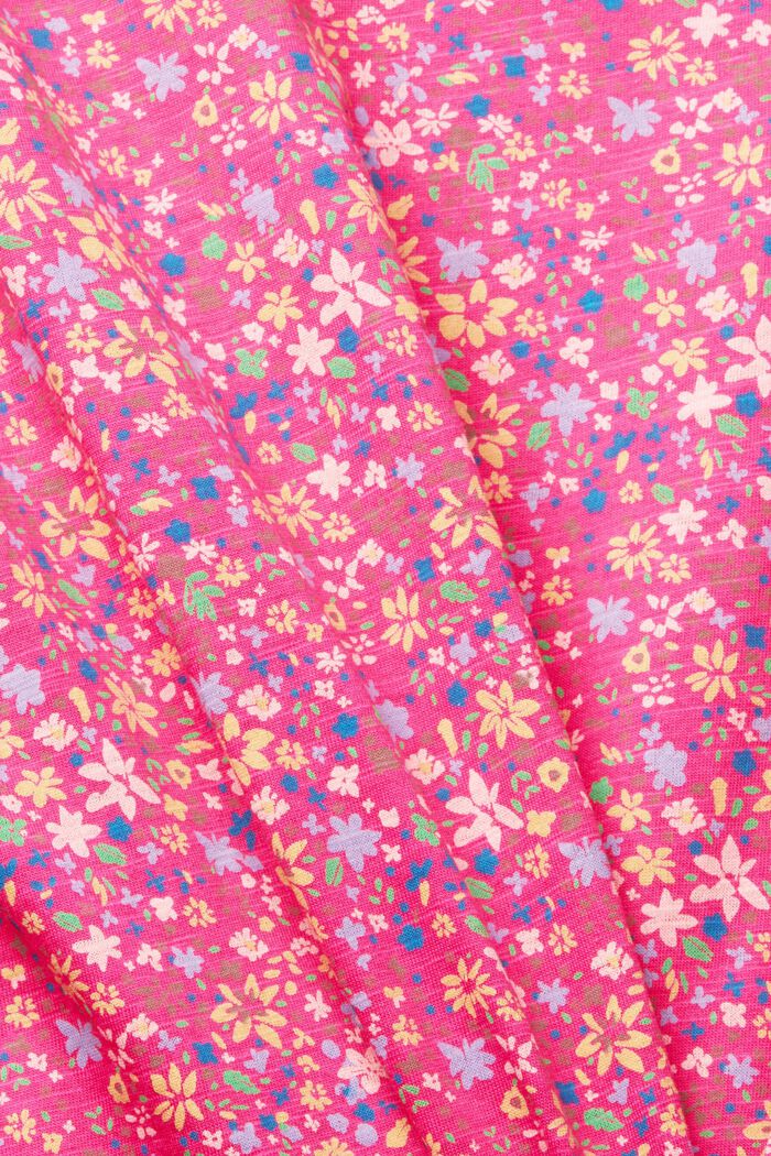 Shirt mit Blumen-Print, NEW PINK FUCHSIA, detail image number 5